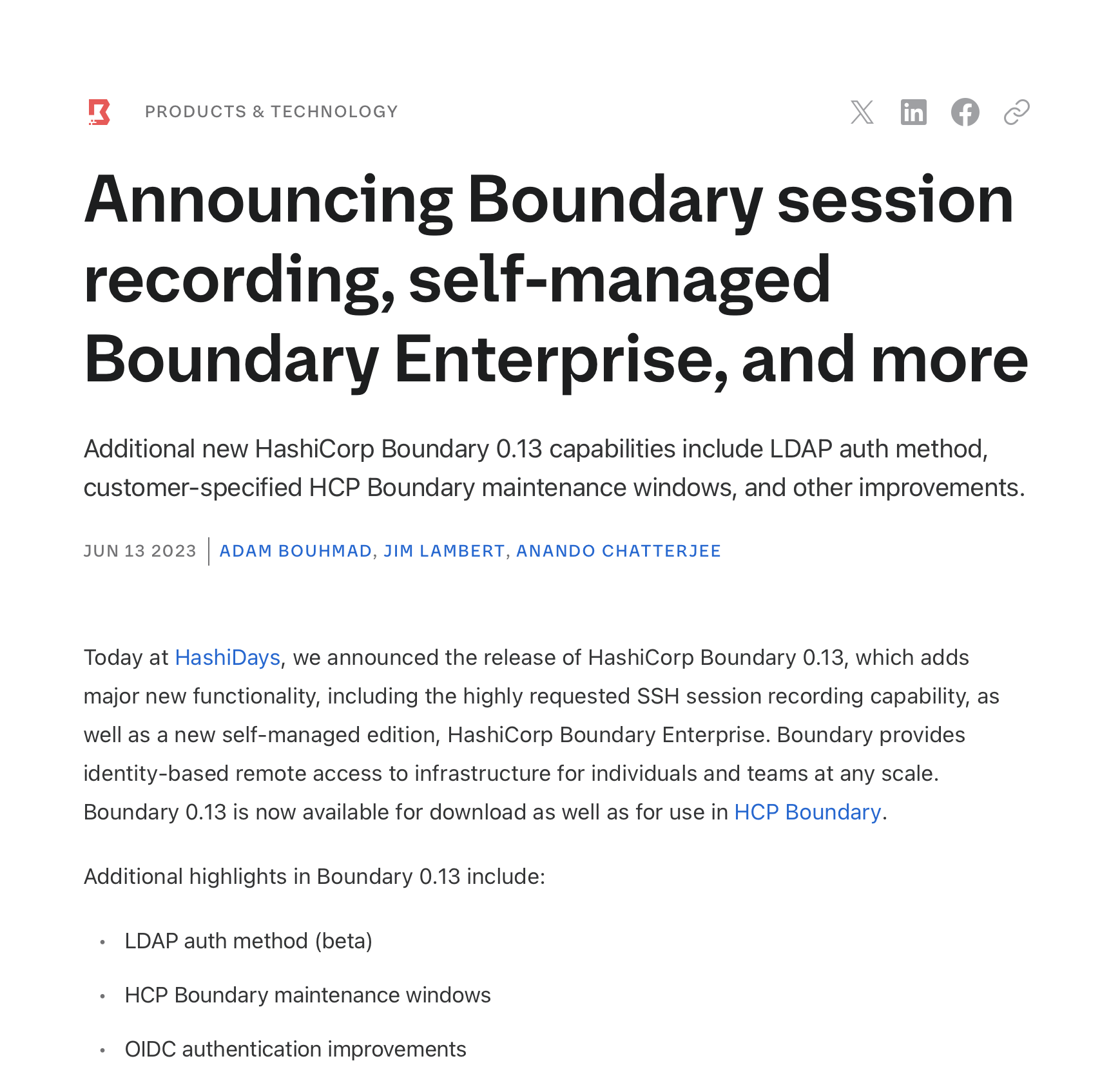 Session Recording announcement